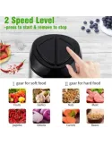 Tocator Electric 300W pentru Carne și Legume, 4 Lame Inox, 5L, Argintiu