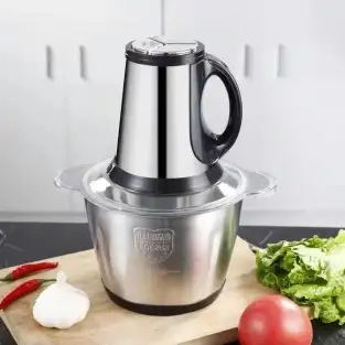 Tocator Electric 300W pentru Carne și Legume, 4 Lame Inox, 5L, Argintiu 2