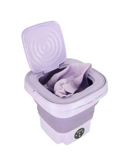 Mașină de spălat mini portabilă complet automată și pliabilă, multifuncțională, cu consum redus, ultra-silentioasă
