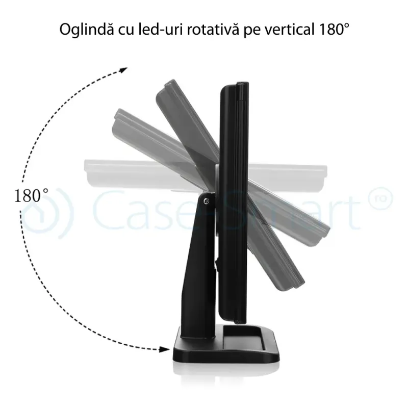 Oglinda cosmetica LED extensibila