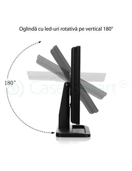 Oglinda cosmetica LED extensibila