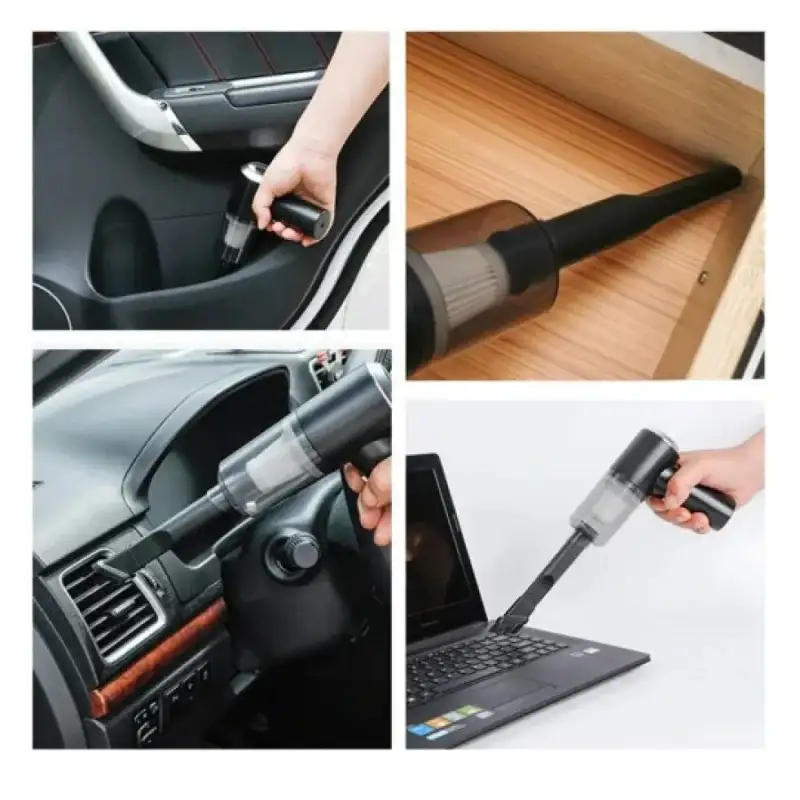 Aspirator portabil compact, fără fir, cu încărcare USB