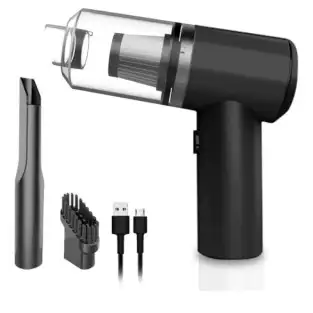 Aspirator portabil compact, fără fir, cu încărcare USB