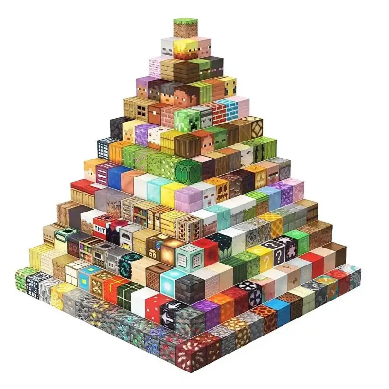 Set 80 Cuburi Magnetice "Mega-Varietate" – Modele Mixte și Unice