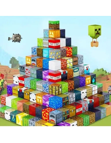 Set 80 Cuburi Magnetice "Mega-Varietate" – Modele Mixte și Unice