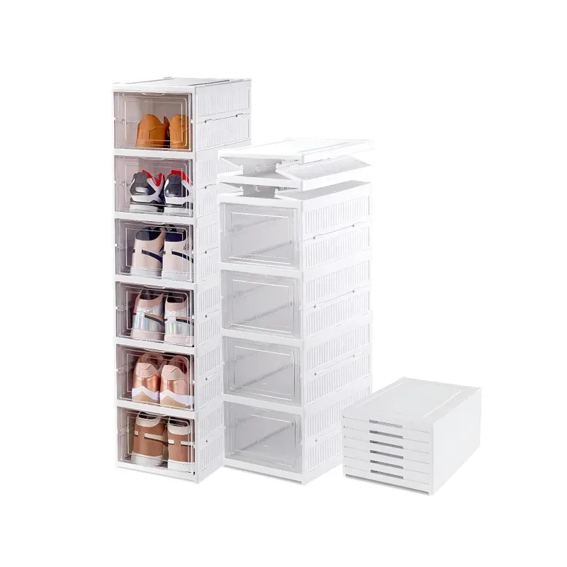 Suport de încălțăminte din sticlă, 6 rafturi, structură verticală