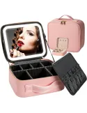 Geantă Smart pentru Make-up cu Oglindă LED Touch
