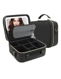 Geantă Smart pentru Make-up cu Oglindă LED Touch