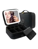 Geantă Smart pentru Make-up cu Oglindă LED Touch