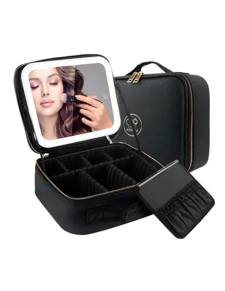 Geantă Smart pentru Make-up cu Oglindă LED Touch