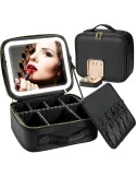 Geantă Smart pentru Make-up cu Oglindă LED Touch