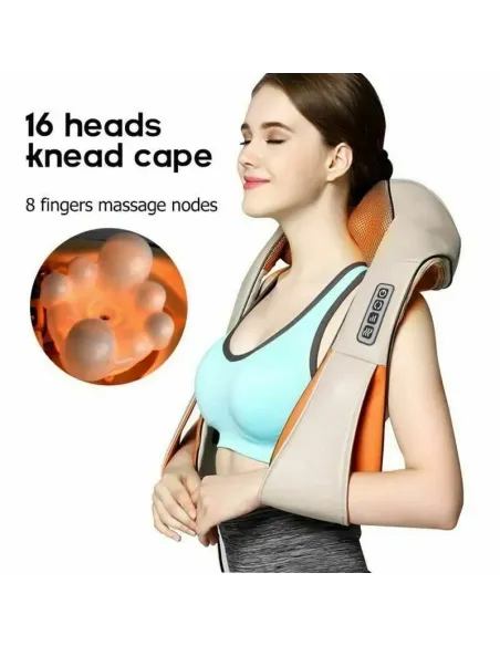 Aparat de masaj cervical, cu infrarosu si bile