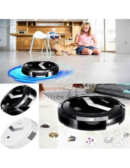 Robot aspirator smart 3 in 1, Ximeijie, Negru