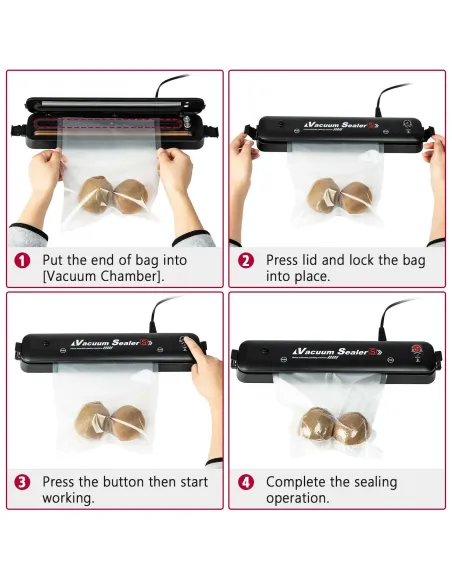 Aparat de vidat si sigilat, 90 w, latime etansare