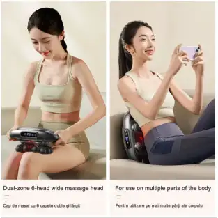 Aparat de masaj profesional 12 capete, percuție 20 kg, 19.000 b/min, 9 moduri 2