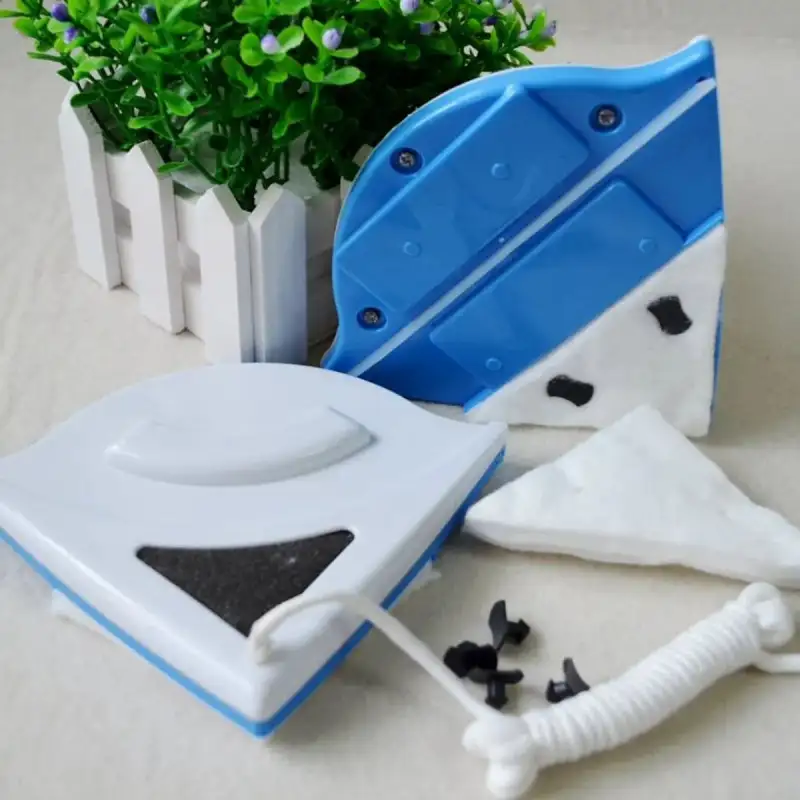 Ștergător Geamuri Magnetic – Albastru, Dublă Curățare, Fără Efort