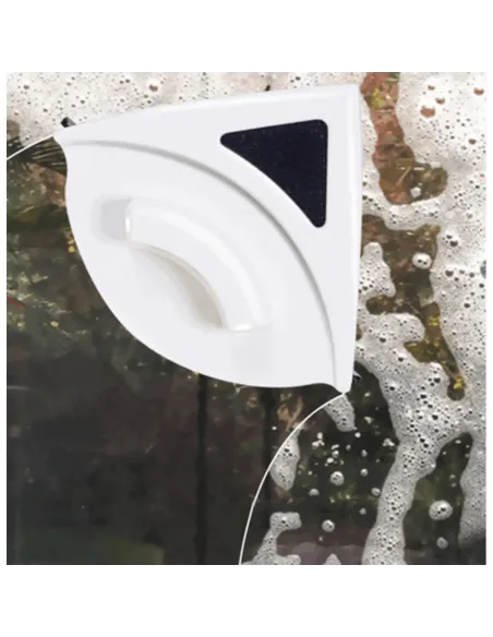 Ștergător Geamuri Magnetic – Albastru, Dublă Curățare, Fără Efort