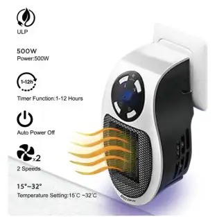 Mini aerotermă compactă 500W, ușor de mutat și de utilizat 2