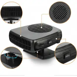 Aeroterma Auto 200W – Încălzitor & Ventilator 2 în 1, Dezaburire Rapidă 2