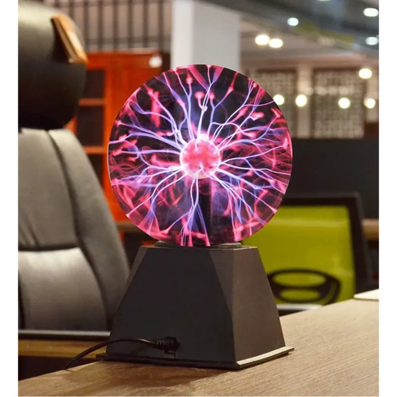 Bilă Plasma Magică – Iluminare Interactivă și Control Prin Sunet/Touch