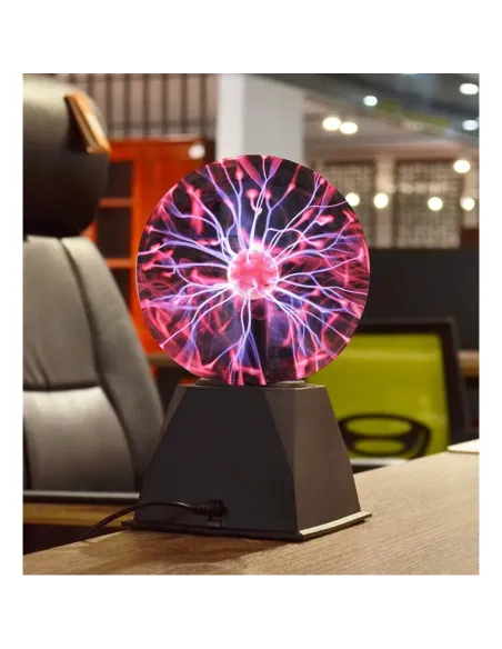 Bilă Plasma Magică – Iluminare Interactivă și Control Prin Sunet/Touch