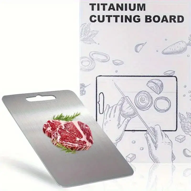 Set 3 tocătoare din titan, impermeabile, cu utilizare pe ambele fețe – 34×23 / 30×20 / 24×15 cm