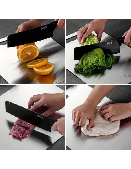 Set 3 tocătoare din titan, impermeabile, cu utilizare pe ambele fețe – 34×23 / 30×20 / 24×15 cm