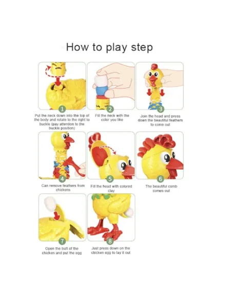 Cocoș – vesel și creativ cu accesorii incluse