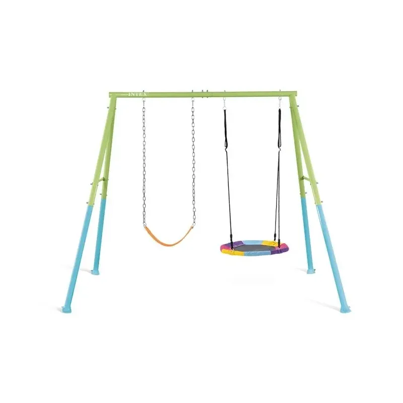 Leagan dublu cu Leagan cuib si Leagan pentru copii 2.54x2.35x 2m, INTEX