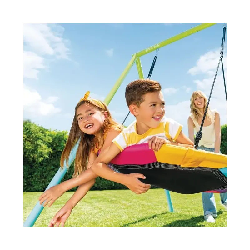 Leagan dublu cu Leagan cuib si Leagan pentru copii 2.54x2.35x 2m, INTEX