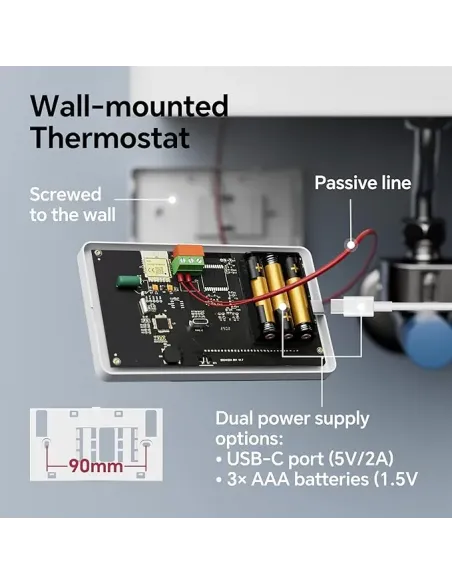 [RESIGILAT] Termostat inteligent BEOK CONTROLS BOT-W506-WIFI pentru sistem de boiler Tuya,Zegbee