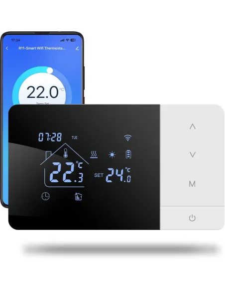 [RESIGILAT] Termostat inteligent BEOK CONTROLS BOT-W506-WIFI pentru sistem de boiler Tuya,Zegbee