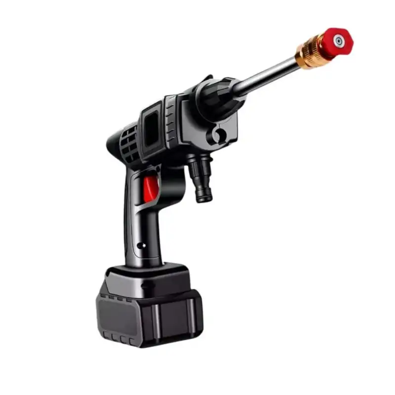 Pistol de spalat cu presiune, 8L/min, cu acumulator de 48Vf, trusa plastic