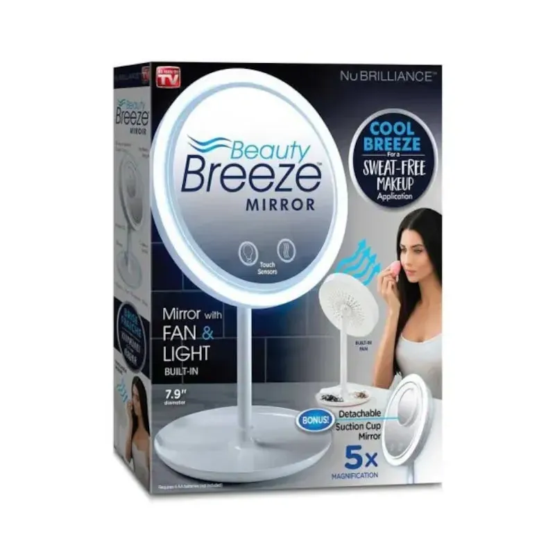 Oglindă Profesională LED pentru Machiaj cu Ventilație Integrată