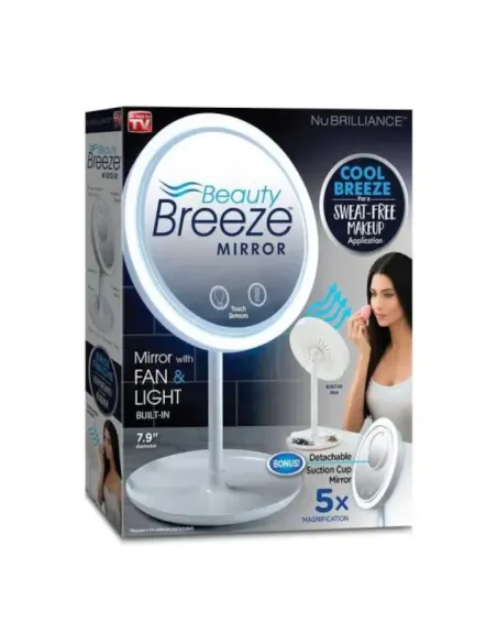 Oglindă Profesională LED pentru Machiaj cu Ventilație Integrată