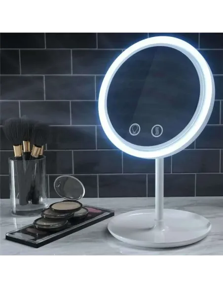 Oglindă Profesională LED pentru Machiaj cu Ventilație Integrată