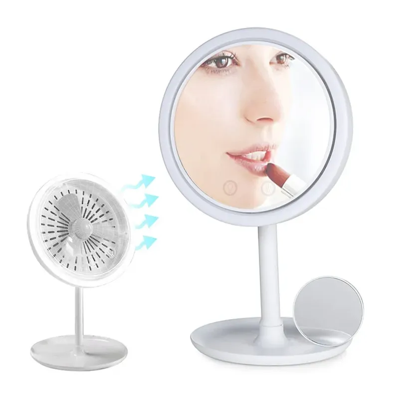 Oglindă Profesională LED pentru Machiaj cu Ventilație Integrată