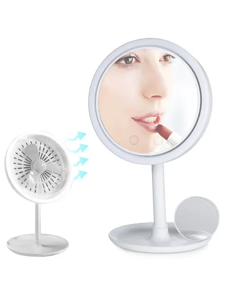 Oglindă Profesională LED pentru Machiaj cu Ventilație Integrată