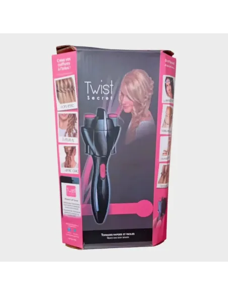 Ondulator pentru împletit părul Twist Secret, reglaj 2 viteze, 25x8x8 cm