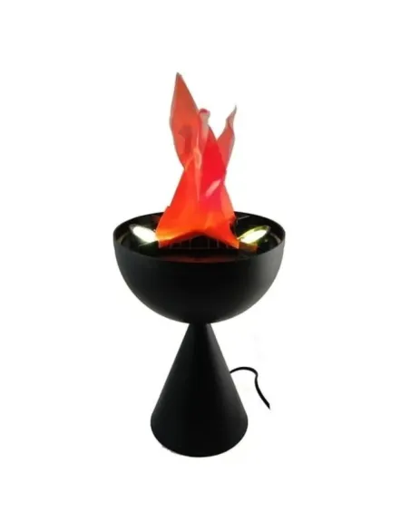 Lampa de interior cu flacara falsa prevazuta cu