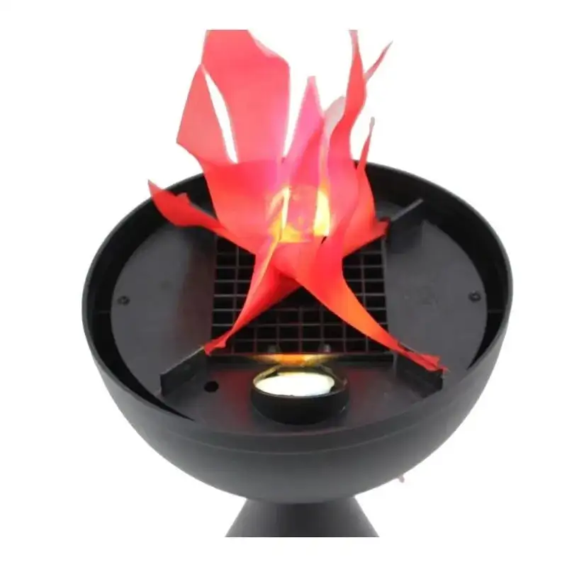 Lampa de interior cu flacara falsa prevazuta cu