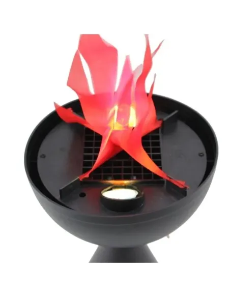 Lampa de interior cu flacara falsa prevazuta cu