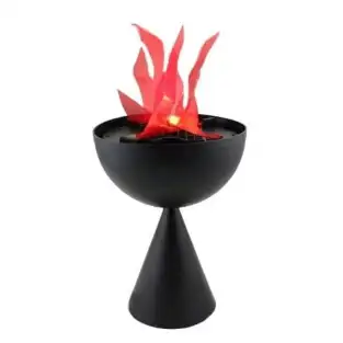 Lampa de interior cu flacara falsa prevazuta cu