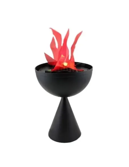 Lampa de interior cu flacara falsa prevazuta cu