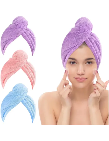 Prosop-turban pentru uscarea părului