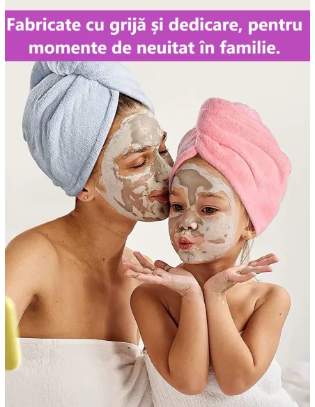 Prosop-turban pentru uscarea părului