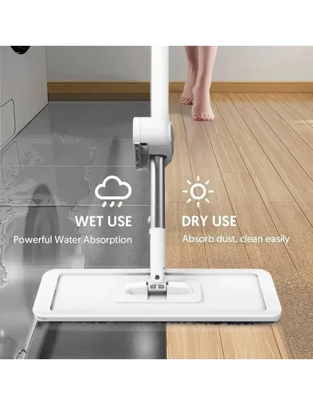 Mop Hydrox Microfibră 46 cm, Tija Reglabilă, Profesional