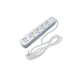 Set 2 x Prelungitor 4 prize, 2 porturi USB si 2 Type-C, 2m , Jortan 2