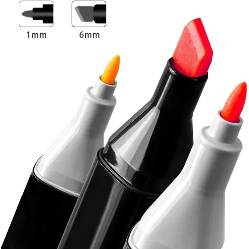 Set 80 markere colorate + geantă compactă – creativitate instant