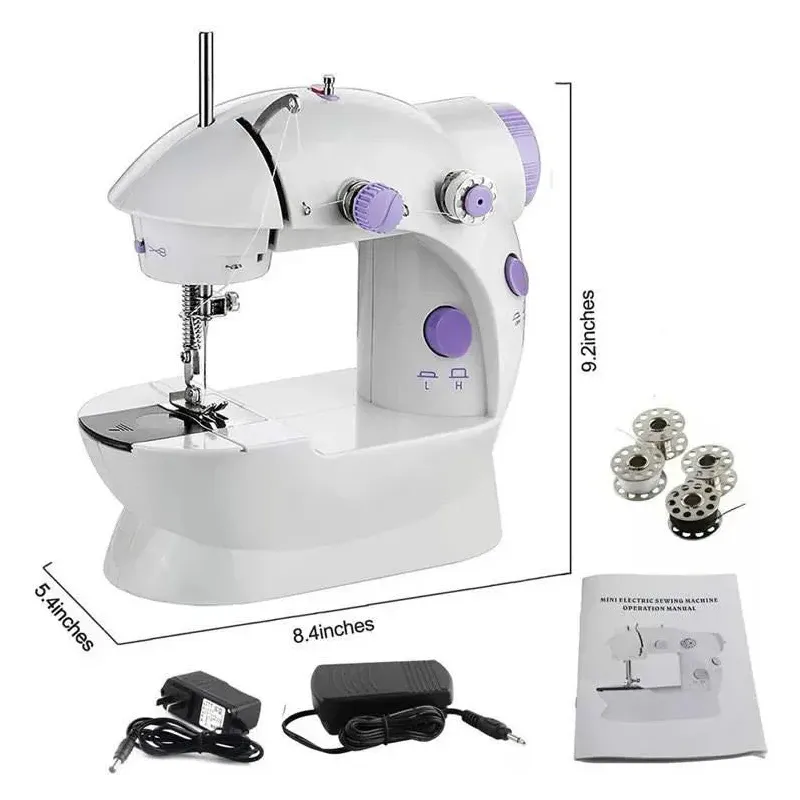 Mini masina de cusut portabila cu pedala